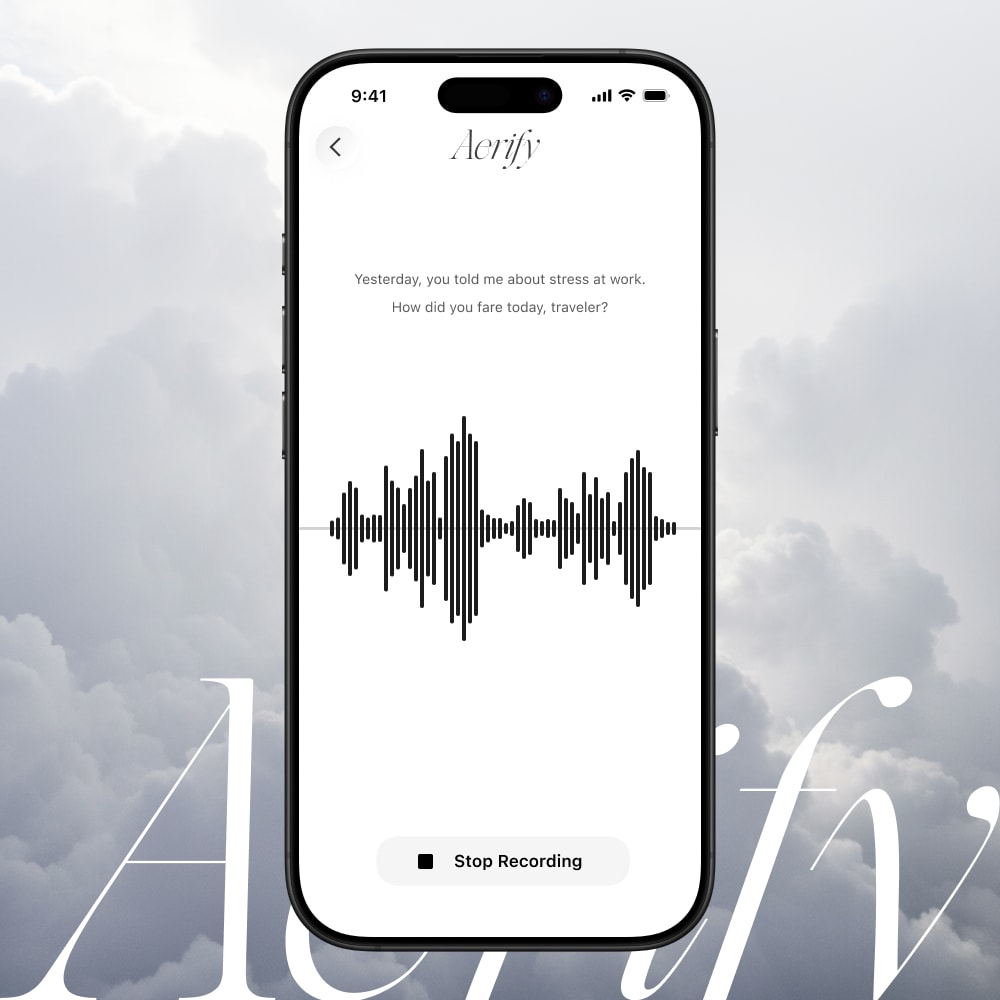 Aerify iOS Interface