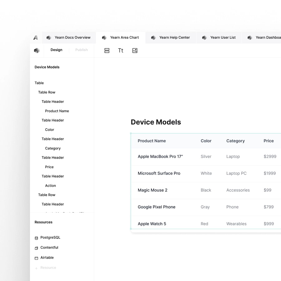 Argus Component UI Editor