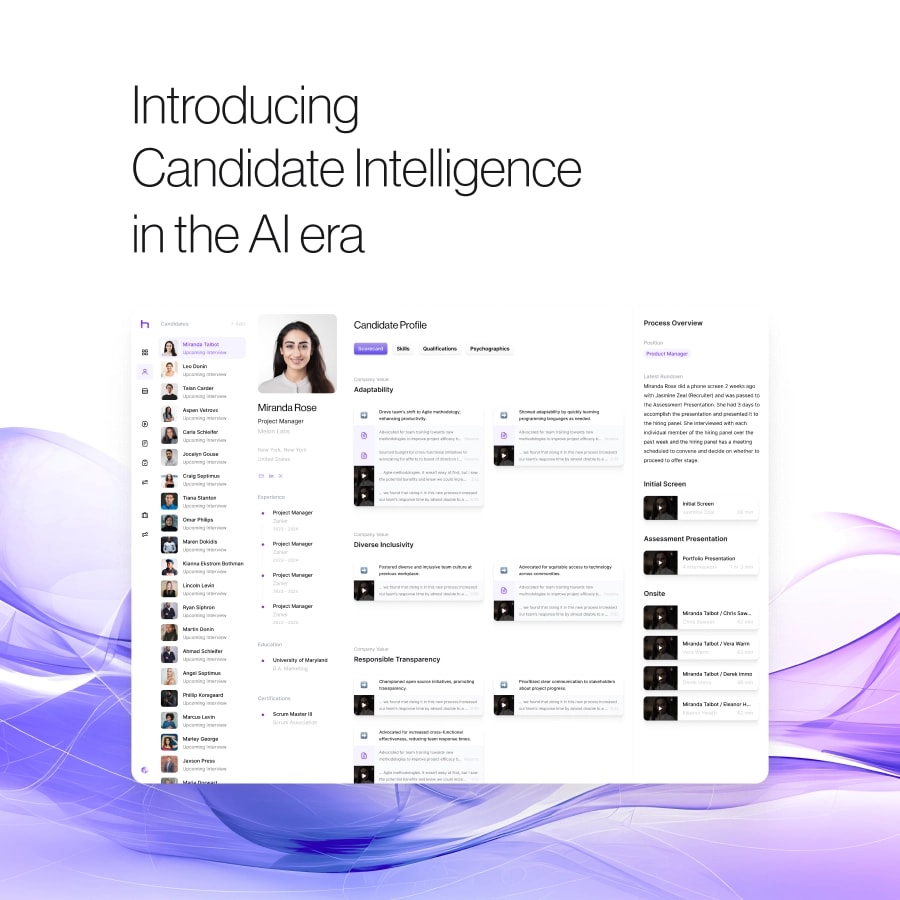 Hologram Candidate Profile Interface