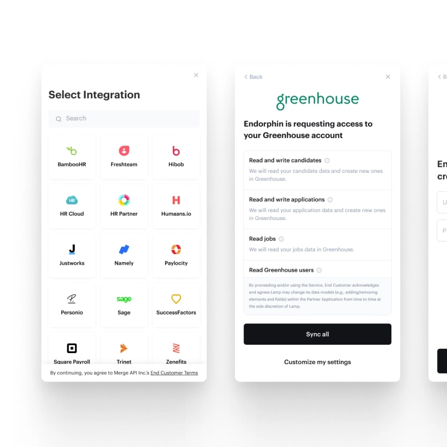Merge Integration Connection Flow