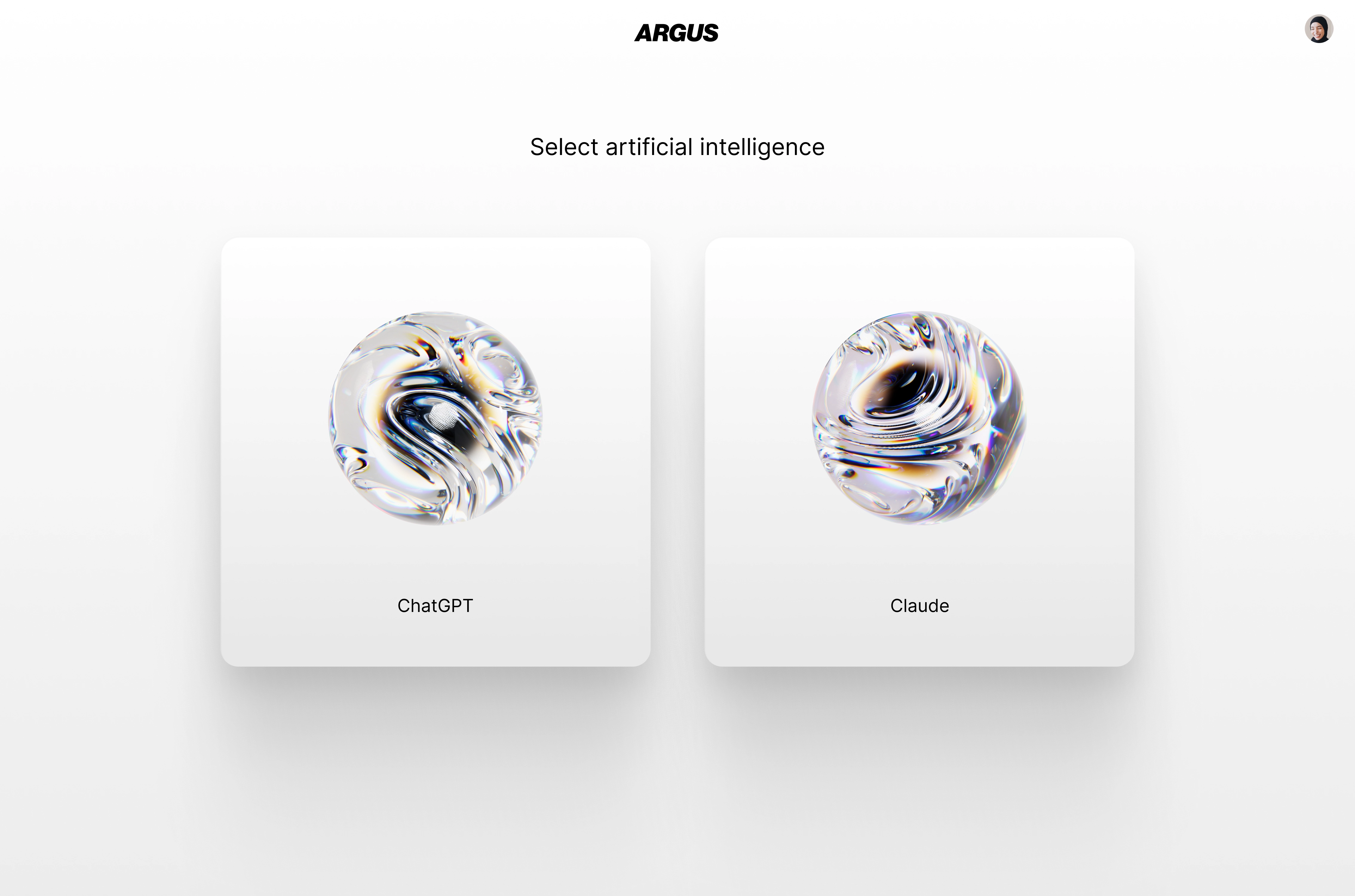 Argus LLM Menu